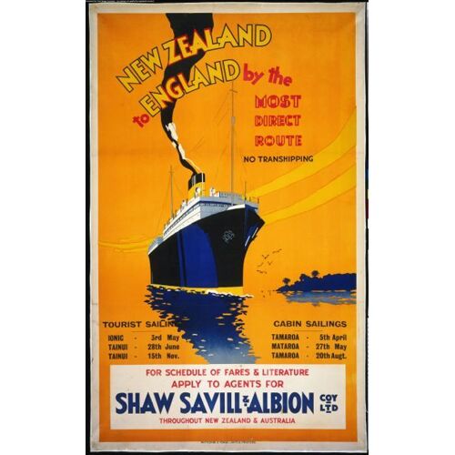 Affiche New Zealand Nouvelle Zelande