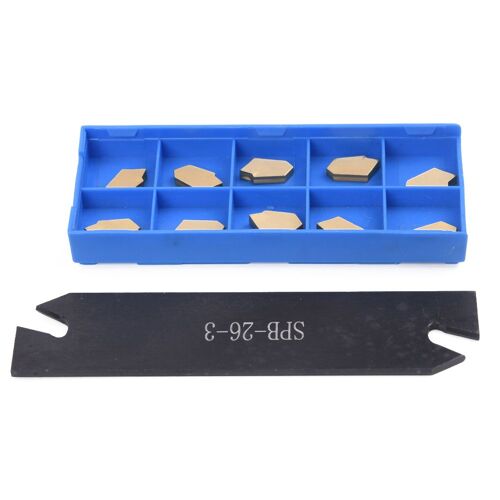 Lame De Coupe 1 * Spb26 3 + 10 * Inserts De S¿¿paration Rainur¿¿s, Pour Le Travail Des M¿¿taux 9109-May14A03418