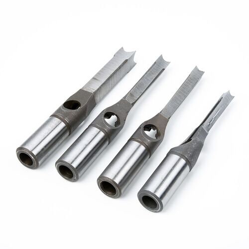 Mèches De Perçage Carrées Pour Le Travail Du Bois, Ensemble De Burins À Mortaises Pour Le Bois, Accessoires 4 Pièces 9109-May14A02917