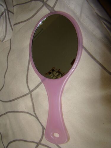 Miroir À Main Ovale Taille Glace 6.5 X 8.5 Cm 