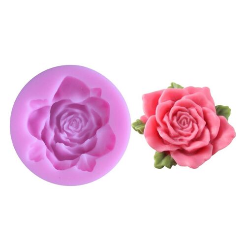 Moule À Gâteau 3d En Silicone En Forme De Rose, Pour Fondant, Savon, Cupcake, Gelée De Bonbons, Chocolat, Décoration, Outil De Cuisson