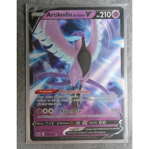 Pokemon Artikodin De Galar V 058/198 - Eb6 - Regne De Glace - Vf