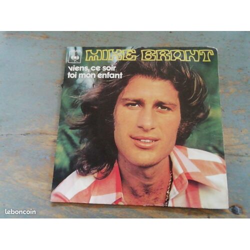 Mike Brant 45 Tours Viens Ce Soir Disque Et Pochette En Bon État