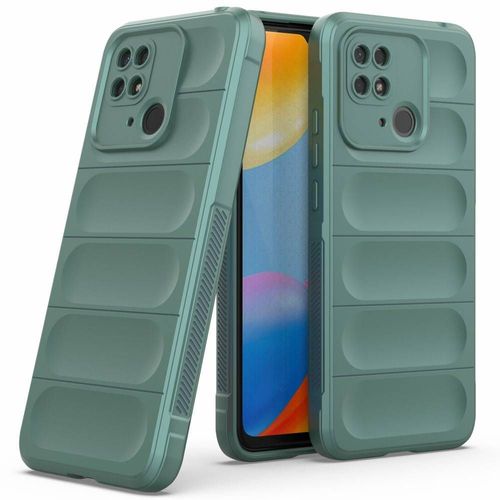 Coque Pour Xiaomi Redmi 10c / Poco C40 - Housse Etui Silicone Gel Fine + Film Ecran - Vert