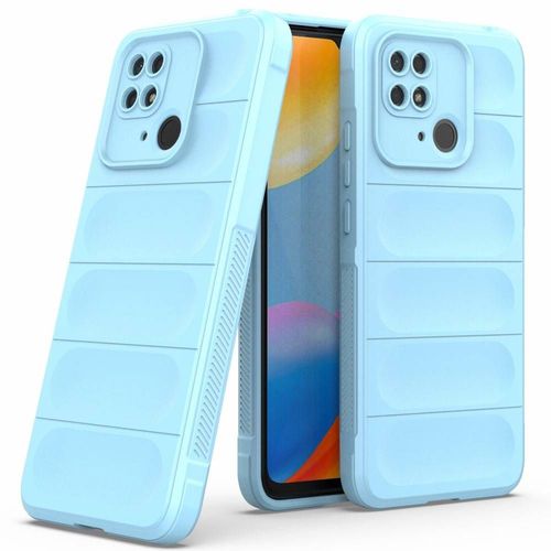 Coque Pour Xiaomi Redmi 10c / Poco C40 - Housse Etui Silicone Gel Fine + Film Ecran - Bleu Clair