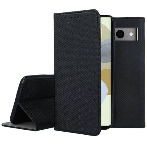 Housse pour Google Pixel 7 Pro 5G - etui coque pochette portefeuille + film ecran - NOIR MAGNET