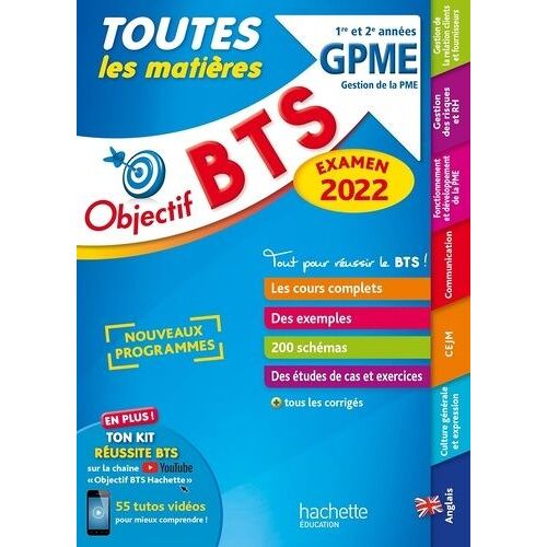 Toutes Les Matières Bts 1re Et 2e Années Gpme