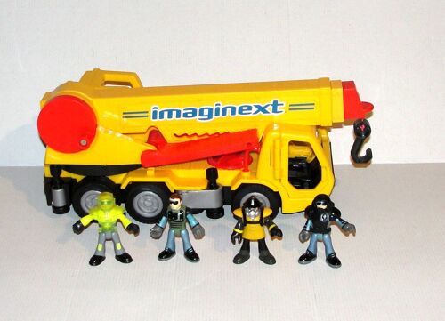 Camion Grue Imaginext Fisher Price 2009 + Figurines