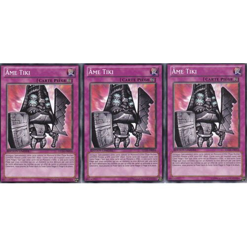 Lot De 3 Cartes Yu-Gi-Oh - Ame Tiki - Gld5-Fr054 - La Mine Hantee - Edition Limitee -