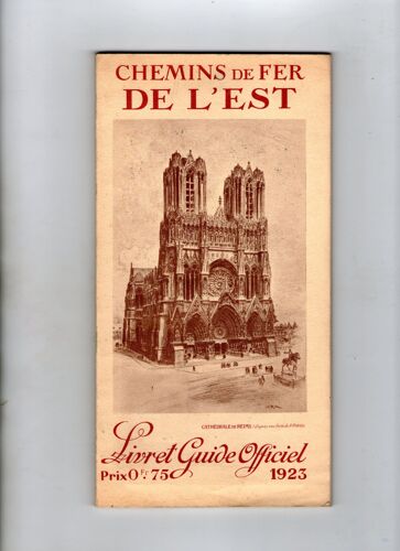 Guide Officiel Des Chemins De Fer De L'est 1923