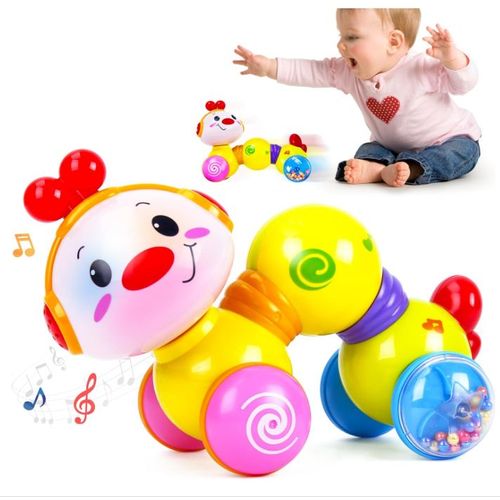 Jouet de Rampant pour Bébé 6 Mois avec Musique et Lumières Jouet d'activité Bébé Cadeau Jouet Musical Bébé pour 6 9 12 Mois Naissance Fille Garçons, Jouet Multifonction pour Enfant 1 an