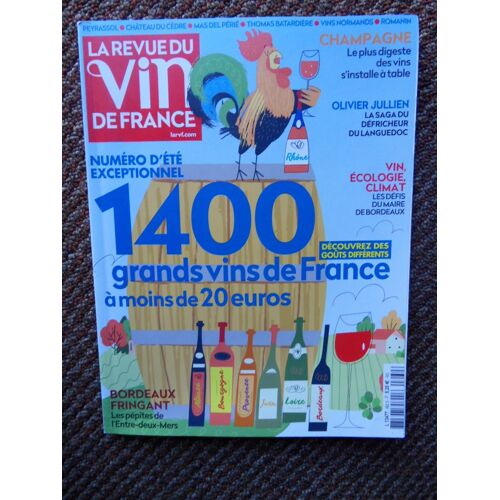 Rvf La Revue Du Vin De France N°662-Juillet/Aout 2022