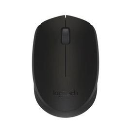 Logicool M171 - Souris - droitiers et gauchers - optique - 3 boutons - sans fil - 2.4 GHz - récepteur sans fil USB - noir gris