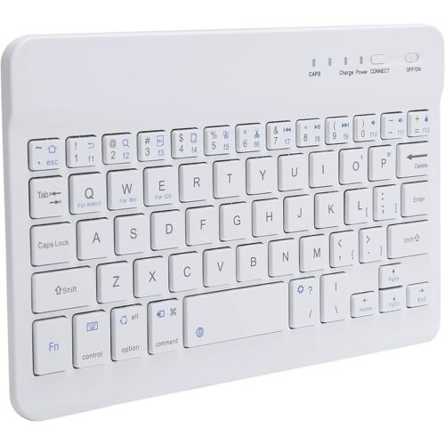 KAL-Mini Clavier 59 Touches, Clavier Bluetooth, Ordinateur Portable, Tablette, Blanc, Design Chocolat, Joli Mini Clavier, Pour Les Étudiants, Pour La Maison/Le Bureau/L'École