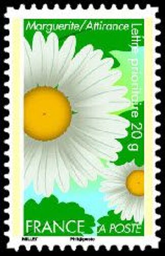 Timbre France 2012 Oblitéré - Dites Le Avec Des Fleurs - La Marguerite - Prioritaire 20 G Yt673
