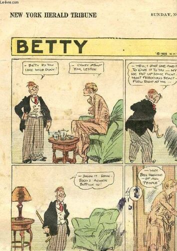 New York Herald Tribune, Nov. 24, 1929, Comics Pages