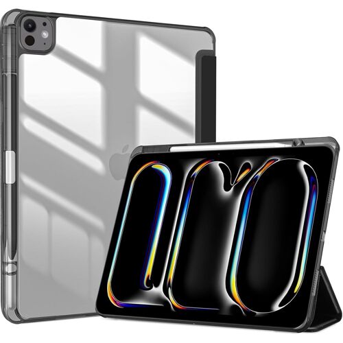 Étui Pour Ipad Pro 13 (M4) 2024, Modèle A2925, A2926, A3007, Nouvel Coque Amélioré Avec Portestylet, Antichute Noir