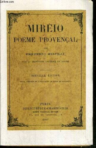 Mireio Poeme Provencal.