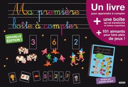 Ma Première Boite À Compter - Un Livre Pour Apprendre À Compter + Une Boîte + 101 Aimants