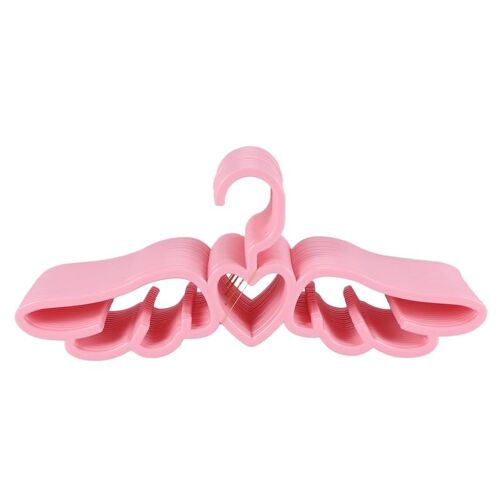 Cintre De Chemise En Plastique, Nouveau Design, Ange Volant, Joli Support De Sous Vêtements, Écharpe, Coeur D'Amour, Rose Mignon, 20 Pièces 9109-May14A22266
