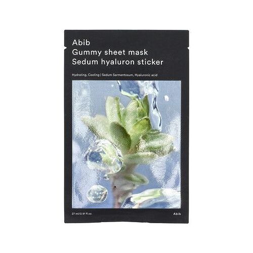 Abib, Masque De Beauté En Tissu Sous Forme De Gomme, Masque Au Sedum Et À L'acide Hyaluronique, 27 Ml