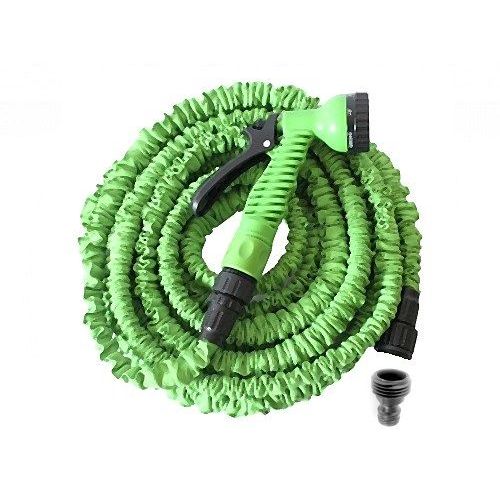 Tuyau d'arrosage extensible 30 m canada green + pistolet 7 fonctions