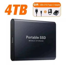 Disque Dur SSD Externe 4 To - Portable SSD - Noir