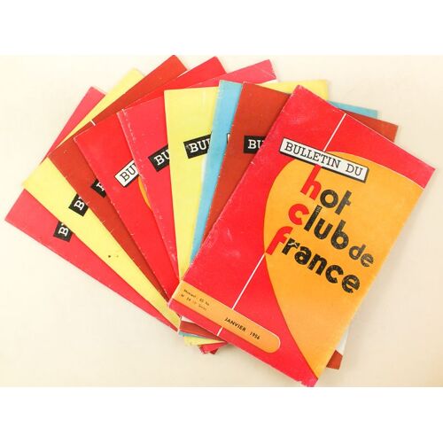 Bulletin Du Hot-Club De France. N° 54 - 55 - 56 - 57 - 58 - 59 - 60 - 61 - 62 : Année 1956 Sauf Décembre (9 Numéros)