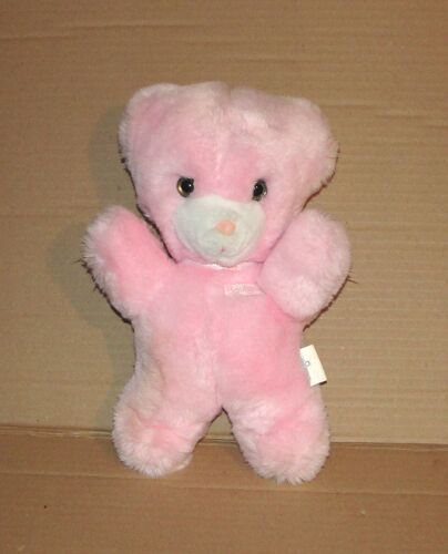 Ours Rose Boulgom Peluche Hochet 26 Cm
