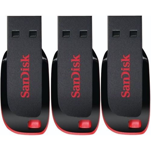 3 x SanDisk Cruzer Blade clé USB 16 Go (paquet de trois)