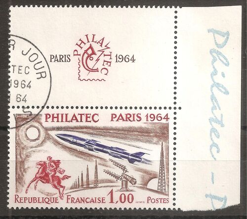 1422 (1964) Exposition Philatec Paris Oblitéré Premier Jour (Cote 25e) (7912)