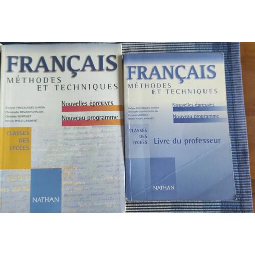 Français, Méthodes Et Techniques, Morisset, Pouzalgues, Desainghislain, Wald
