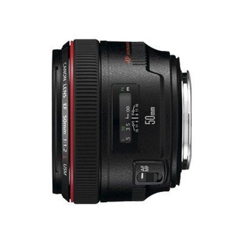 Objectif Canon EF 50 mm - f/1.2 L USM - Canon EF - pour EOS 1000, 1D, 50, 500, 5D, 7D, Kiss F, Kiss X2, Kiss X3, Rebel T1i, Rebel XS, Rebel XSi