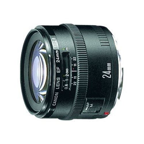 Canon EF - Objectif grand angle - 24 mm - f/2.8 - Canon EF - pour EOS 1000, 1D, 50, 500, 5D, 7D, Kiss F, Kiss X2, Kiss X3, Rebel T1i, Rebel XS, Rebel XSi