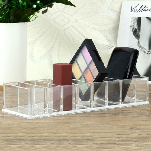 Boîte De Rangement En Acrylique, Compartiment Transparent, Boîte De Rangement Pour Maquillage Cosmétique, Boîte De Rangement À 8 Grilles, Organisateur De Bijoux Ménagers