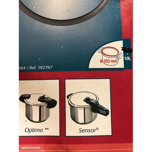 SEB Joint pour Autocuiseur/Cocotte OPTIMA/SENSOR Inox 4.5 L / 6 L / 7,5 L Ø 220mm [790362]