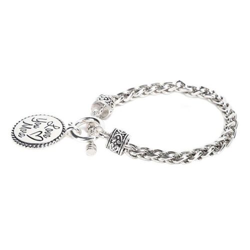 Bracelet À Pendentif Rond Pour Femmes, Simple Et Élégant, Avec Boucle, Accessoire De Bijoux