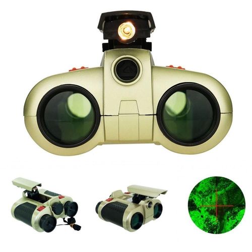 Télescope De Vision Nocturne 4x30mm, 1 Pièce, Jumelles De Surveillance Avec Lumière Pop-Up, Mini Jouet Pour Enfants, Cadeaux