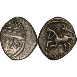 Gaule - Allobroges - Denier Vol Au Cheval Galopant Et Au Caducée - 1er S. Av. Jc. - Rare R2 - Lt.2630 - Dt.3120 - 21-002