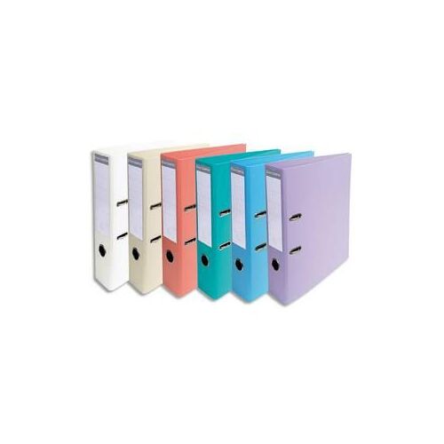 Exacompta Classeur À Levier Pvc Dos De 50mm Assortis Pastel