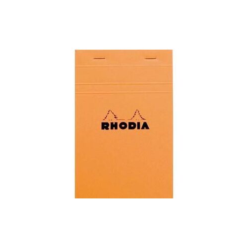Rhodia Bloc De Direction Couverture Orange 80 Feuilles (160 Pages) Format A5 Réglure Unie