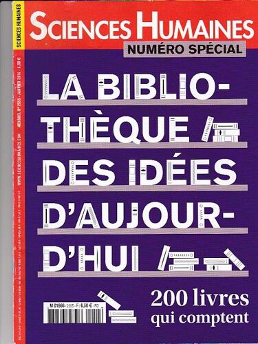 Sciences Humaines 255s La Bibliotheque Des Idees D'aujourdhui