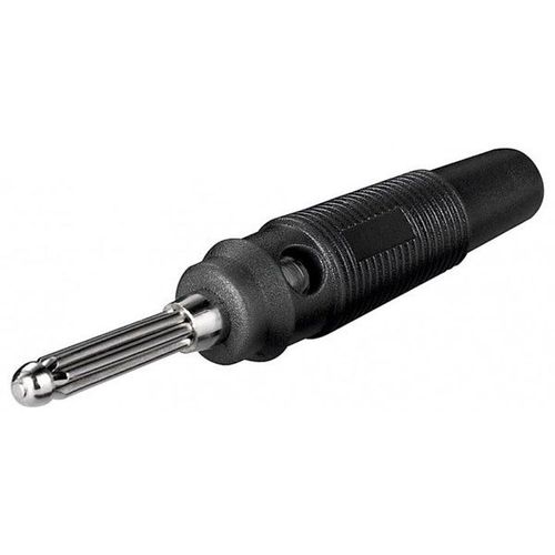 goobay WE 1093 B - Connecteur audio - prise banane mâle - blindé - noir
