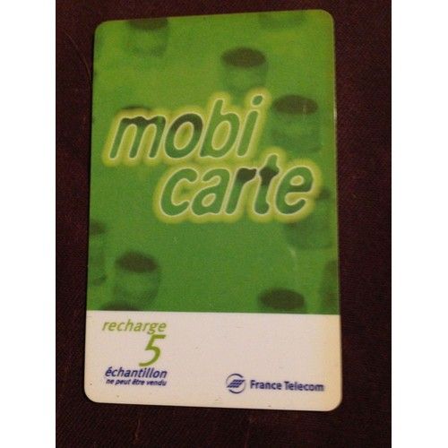 Télécarte Mobicarte Recharge 5 Échantillon