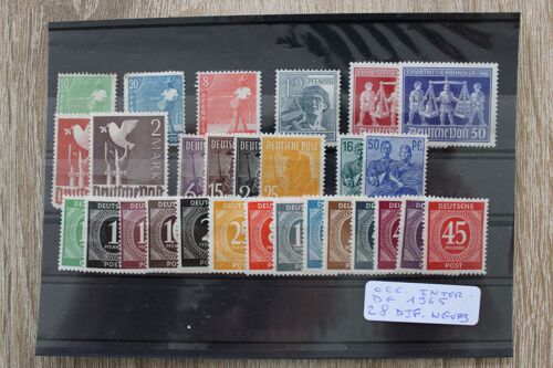 Allemagne Occupation Interalliée De 1945 - 28 Timbres Différents Neufs