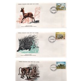 Lesotho Timbres Animaux En Voie De Disparition 1977