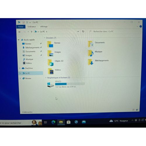 Dell XPS 13 9370 - 13" Intel Core i7-8550 - 1.7 Ghz - Ram 8 Go - DD 224 Go