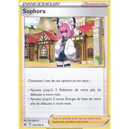 Carte Pokemon - Sophora - 145/198 - Épée Et Bouclier 6 - Règne De Glace - Eb6 - Vf