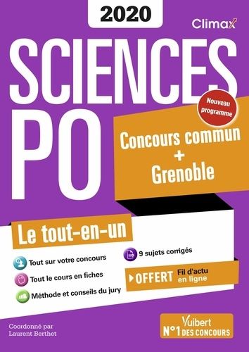 Sciences Po - Concours Commun + Grenoble - Edition 2020