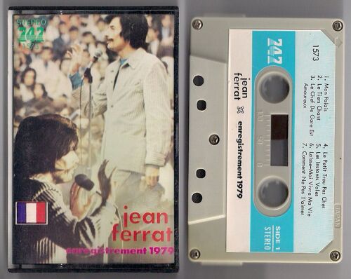 Pressage Japon K7 Audio Jean Ferrat Enregistrement 1979 Inclus Frederic François